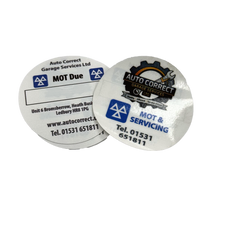 Service & MOT Reminder Stickers