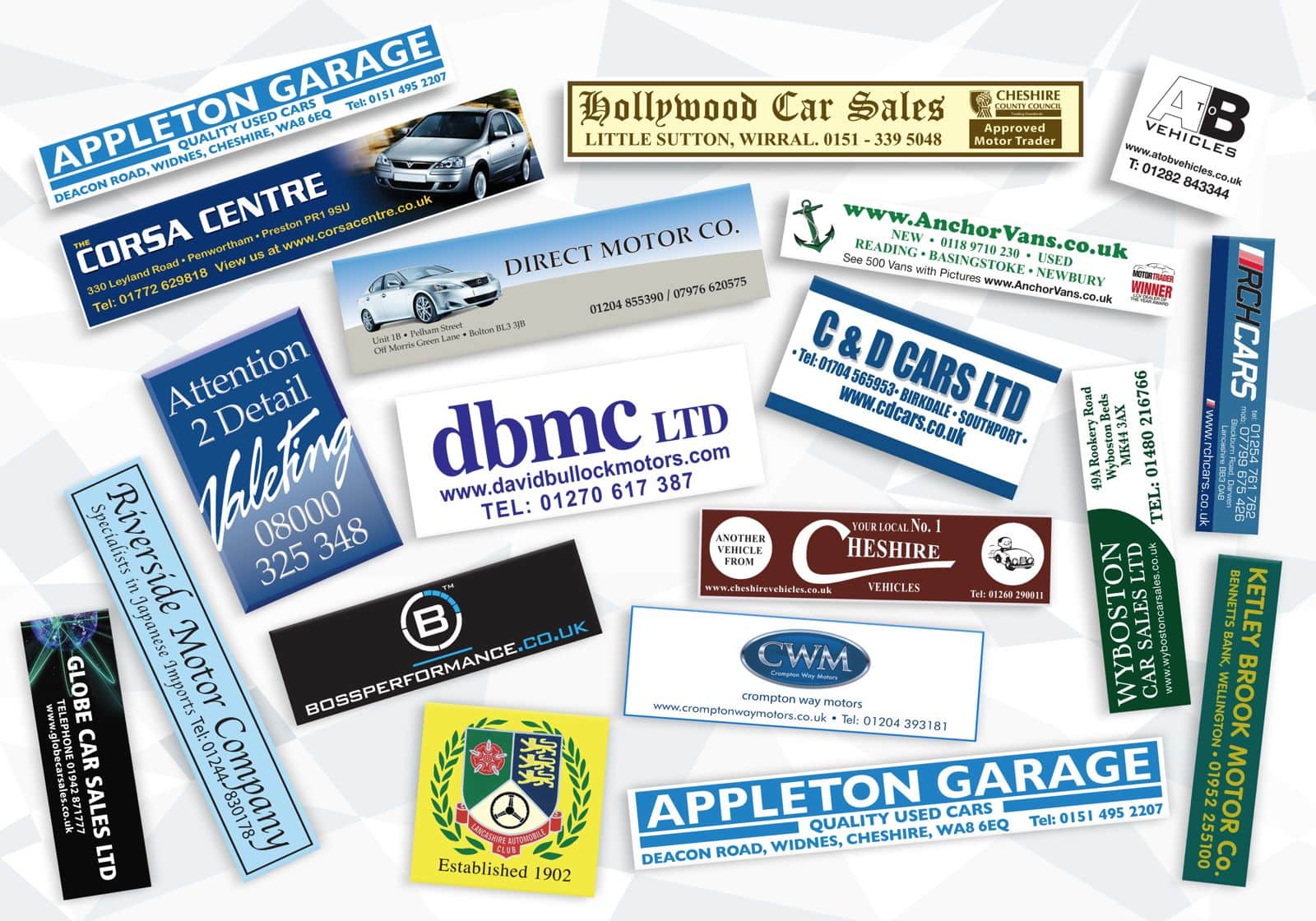 Printed Car Rear Window Stickers