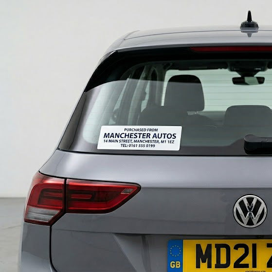 Custom Car Window Stickers