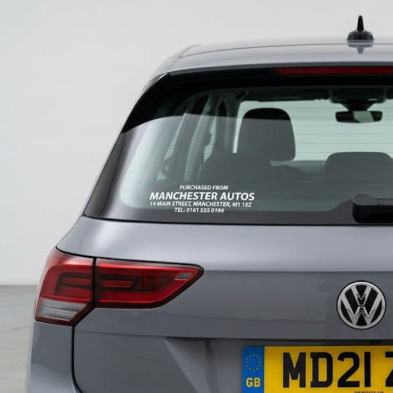 Custom Car Window Stickers