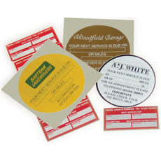 Service & MOT Reminder Stickers